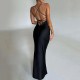 In Stock 2025 Cross-border Women's Clothing Fashion Spring-Autumn Stylish Sexy Chest-Neck Letter T-shirt as Base Layer for Wholesale