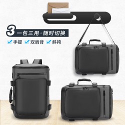 Outdoor Leisure Double Shoulder Backpack Men's Large Capacity Student Luggage Travel Backpack Leisure Double Shoulder Bag