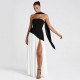 2025 European/American Summer New Cross-border Fashion Sexy Deep V Neck Ruffled Backless Dress Women Wholesale