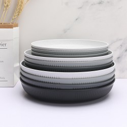 Amazone wheat paille assiettes ensemble plat repas maison plat plat plat plat plat plat de salade de pâtes plat de collation de fruits
