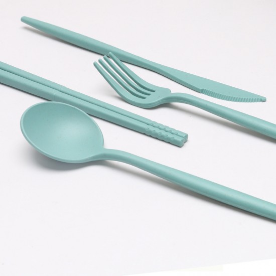 Amazone paille de blé grain vertical bols tasses plats plats à manger maison apprentissage portatif couverts couteaux fourchettes cuillères paupiers ensembles cadeaux
