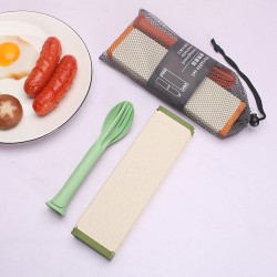 Paille de blé planche à découper pliable planche à découper couteau portatif fourchette cuillère planche à découper maison planche à découper de cuisine set de table