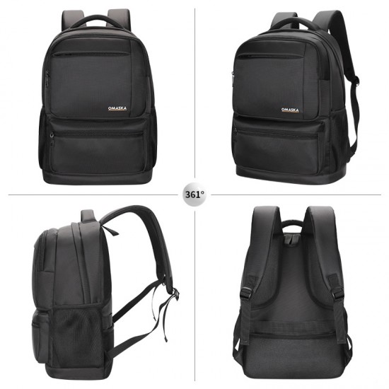 Men's Double Shoulder Bag Large Capacity Business Leisure Bag Commuting Backpack Student Luggage