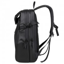 European New Style Men's Rolled Bag Nylon Foldable Rollable Shoulder Bag Large Capacity College Student Backpack Men