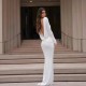 European and American 2025 summer new style fashionable foreign trade women's elegant bare-chest open-back pleated short dress wholesale