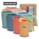 Amazone tasses de paille de blé boire boire tasses de café maison grain verticale avec poignée tasses brosser les dents rincer la bouche tasses