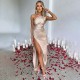 2025 Wholesale New Summer Style Cross-Strand Lace Sweet Strapless Long Sleeve Dress for Women from Amazon Cross-border in Cross-border