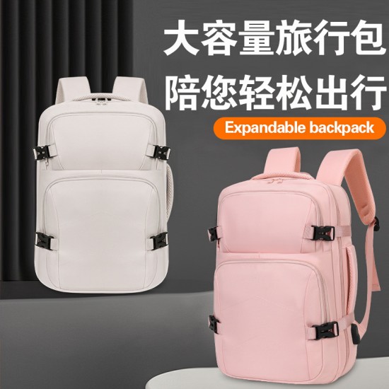 Cross-border new-style business double-shoulder bag, men's double-shoulder bag with large capacity for business and casual use, backpack for men with fashionable style