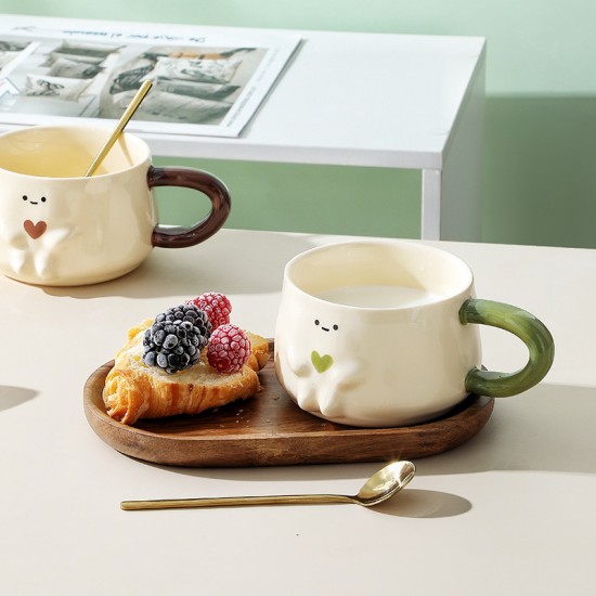 Tasse mignonne tasse en céramique tasse couple meilleur ami cadeau d’anniversaire haut niveau d’apparence tasse d’eau pour enfants tasse à café maison