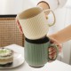 Carnation simple tasse de grande capacité tasse en céramique à la maison tasse d’eau tasse de café tasse d’avoine tasse de petit déjeuner