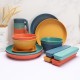 Amazone bols de paille de blé tasses et assiettes ensemble à grains verticaux maison saladier tasses et soucoupes couteaux portatifs fourchettes cuillère chopes chopes chopes