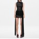 2025 New Cross-border European Summer Fashion Elegant Mesh Backless Tie Neck Sexy Lolita Women's Baggy Shoulder Bag Wholesale