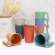 Amazone tasses de paille de blé boire boire tasses de café maison grain verticale avec poignée tasses brosser les dents rincer la bouche tasses