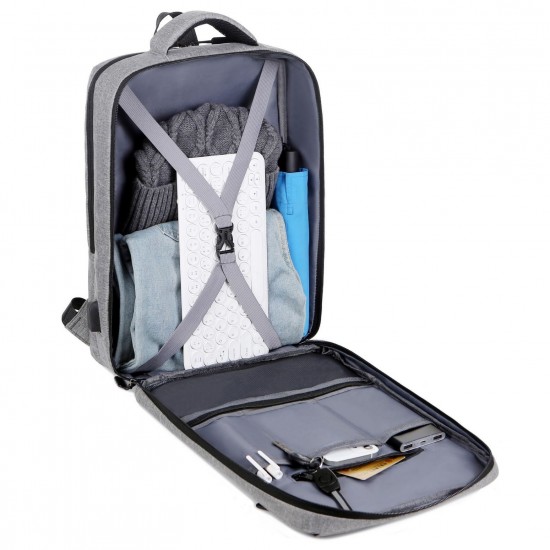 Men's Double Shoulder Bag Large Capacity Business Leisure Bag Commuting Backpack Student Luggage