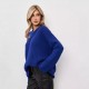 European and American American street retro black star fashionable print top hipster trendy color clash bagged fall base long-sleeved