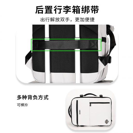 Cross-border new large-capacity travel bag, double-shoulder backpack, women's multi-functional expandable backpack, business computer bag, backpack for women