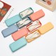 Paille de blé pliable boîte à couverts portable couteau de voyage d’extérieur fourchette cuillère chopsticks ensemble de couverts amovibles ensemble de 4 pièces