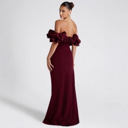 European/American 2025 Summer New Cross-border Fashion Dress Sexy Pure Color Deep V Neck Backless Dress Women Wholesale