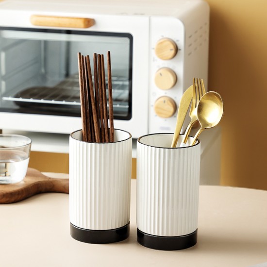 Carole nordique minimaliste céramique cuisine porte-baguettes corbeille à baguettes boîte de rangement couteaux et fourchettes goudron porte-cages rapides