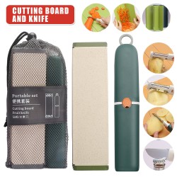 Planche à découper à paille de blé planche à découper pliante créative couteau à fruits en acier inoxydable couteau à usage multiple planche à découper à légumes et fruits