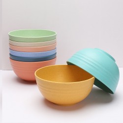 Paille de blé bol de nouilles à bulles maison soupe riz de nouilles bol de soupe pour enfants bol de nouilles bol de salade vaisselle cadeaux gros protection de l’environnement