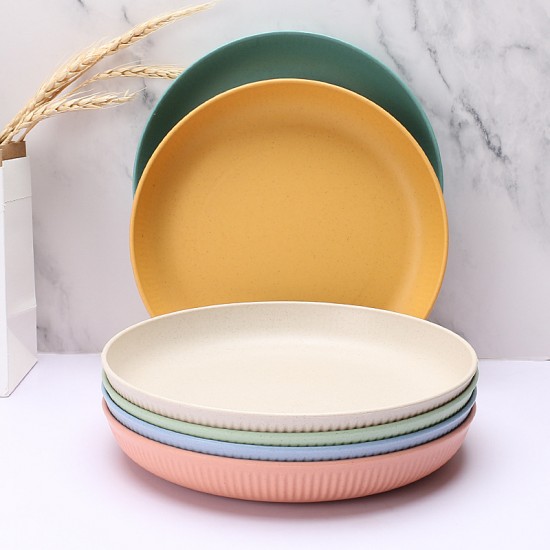 Transfrontalier de paille de blé plat plat de repas à la maison plat de salade de pâtes snack de fruits boîte de cadeau emballage boîte de stockage