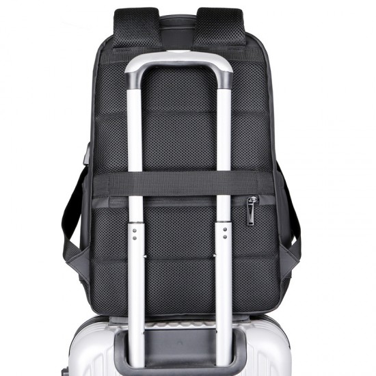 Omaska New Dual-Shoulder Bag Business Laptop Backpack Women Large Capacity Expanded Dual-Shoulder Bag Leisure Travel Bag Backpack
