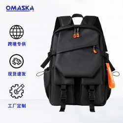 New style business casual men's bag, hard shell motorcycle men's double-shoulder bag, fashionable business commuting computer double-shoulder bag for men.