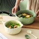Bol en céramique binaural bol à soupe bol à salade pot à soupe domestique bol ramen bol aux nouilles bol créatif nordique ins haut niveau d’apparence