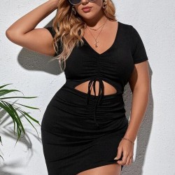 Spot-on wholesale of European and American cross-border autumn-winter women's casual high-neck pure-color long-sleeved base layer dress for foundation