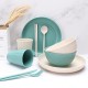 Cross-border grain vertical paille de blé bols tasses et assiettes ensemble maison manger portable couteaux fourchettes cuillères baguettes couple cadeaux vaisselle