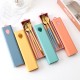 Acier inoxydable couteau fourche cuillère chopper chopper chopper student portable set de vaisselle wheat puller box outdoor travel cutter