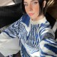 In-stock European and American cross-border autumn winter women's pure color fleece hooded cute rabbit hoodie loose type casual top
