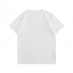 Spot-on wholesale of European and American cross-border fashionable plain-colored short-sleeved loose-fit versatile T-shirts for women (suitable for DIY)