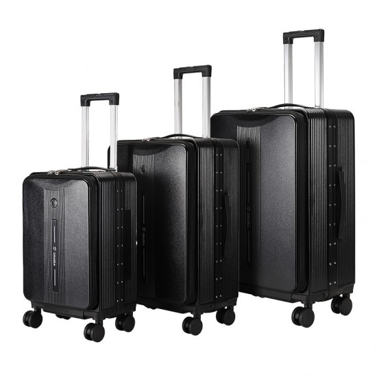 OmaskaPC hard-shell suitcase for cross-border customization, 20, 24, 28-inch PC travel suitcase with silent swivel wheels, luggage box