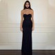 Cross-border European and American 2025 Beach Neck Satin High-Elegance Backless Solid Color Shaping Simple Short Dress for Women Wholesale