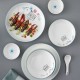 Fleurs pleines jardin haute température sous glaze couleur petit rafraîchissant maison céramique bol plat manger riz bol plat combinaison vaisselle en gros