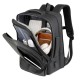 Cross-border men's double shoulder bag - waterproof leather bag for business, large capacity backpack for commuting, double shoulder bag for men