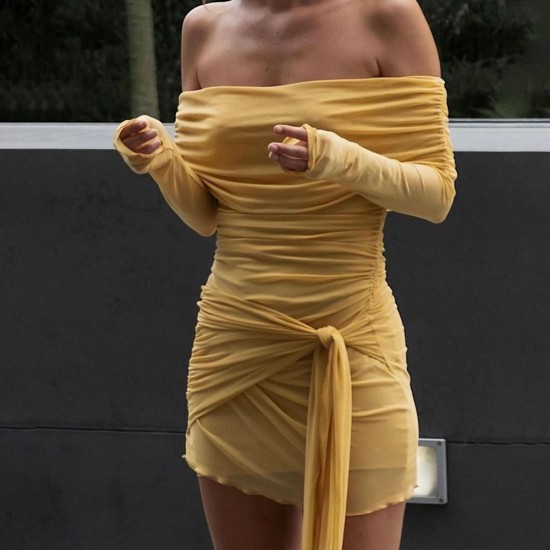 Cross-border Women's Clothing Fashion 2025 New Women's Clothing Stylish Silk Street Backless Pure Color Backless Long Dress for Wholesale