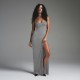 Factory Direct 2025 New Foreign Trade Summer In Stock Cross-border Fashion Base Top with Tight Sleeve for Women