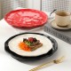 Cross-border vaisselle maison modern wind assiette simple haut de gamme assiette occidentale salade assiette de fruits haut niveau d’apparence assiette noir et blanc