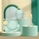 Créatif escargots enfants diviser plat ensemble cartoon bébé maison accessoires bols cuillère fourchette vaisselle cadeaux