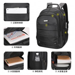 Leisure Backpack Fashion Bag Middle School Girl Large Capacity Double Shoulder Backpack Men's Laptop Bag