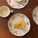 Créatif mignon spécial bon regard haut niveau d’apparence crème vent plat de cuisine maison plat de fille plat profond plat de soupe vaisselle en céramique