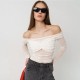 Wholesale of cross-border women's clothing for 2025, featuring a trendy and fashionable style, solid color, and figure-hugging design.