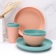 Transfrontalier créatif grain vertical paille de blé bols tasses plateaux couverts maison salade de riz bols plats de repas tasses à boire ensemble cadeau