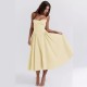 European and American cross-border 2024 autumn new style women's clothing elegant fitted solid color pleated shoulder strap single sleeve long-sleeved one-piece dress for women