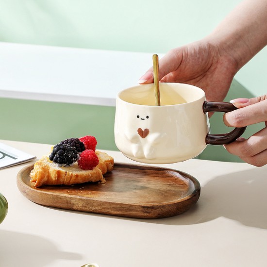 Tasse mignonne tasse en céramique tasse couple meilleur ami cadeau d’anniversaire haut niveau d’apparence tasse d’eau pour enfants tasse à café maison