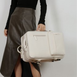 Cross-border new large capacity travel bag double shoulder bag for women, multi-functional expandable backpack for business, computer bag for women