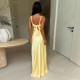 European and American style cross-border Amazon, elegant summer women's clothing, pure color figure-hugging, sleeveless backless, tight-fitting sports yoga one-piece pants wholesale